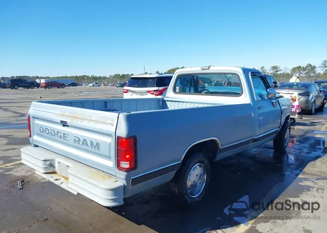 1989 Dodge D-Series D100 z USA, uszkodzony, nr VIN 1B7FE06XXKS084271